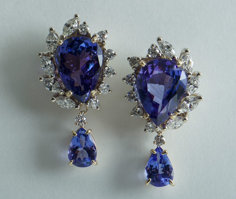 Colored Stones Earrings - Tutera Jewelry Design