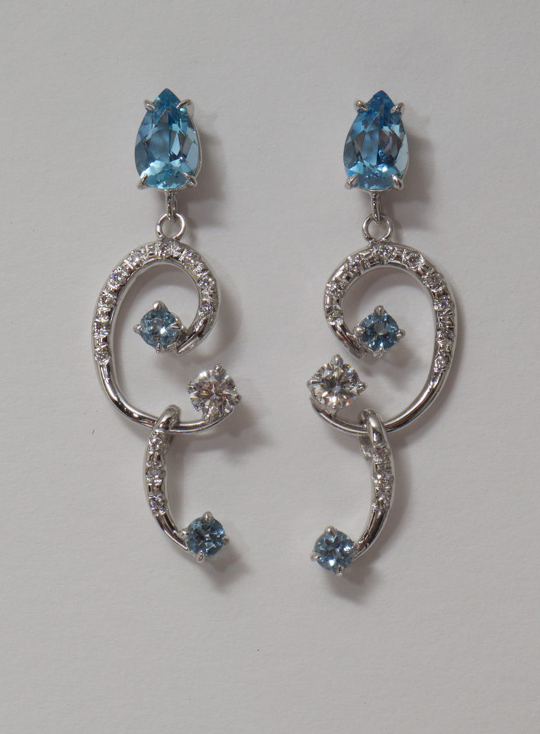 Colored Stones Earrings - Tutera Jewelry Design
