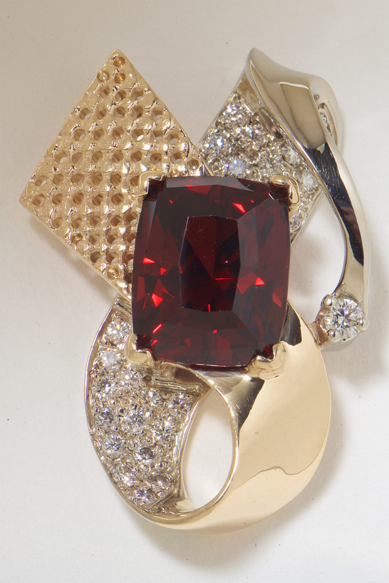 Colored Stones Pendant - Tutera Jewelry Design